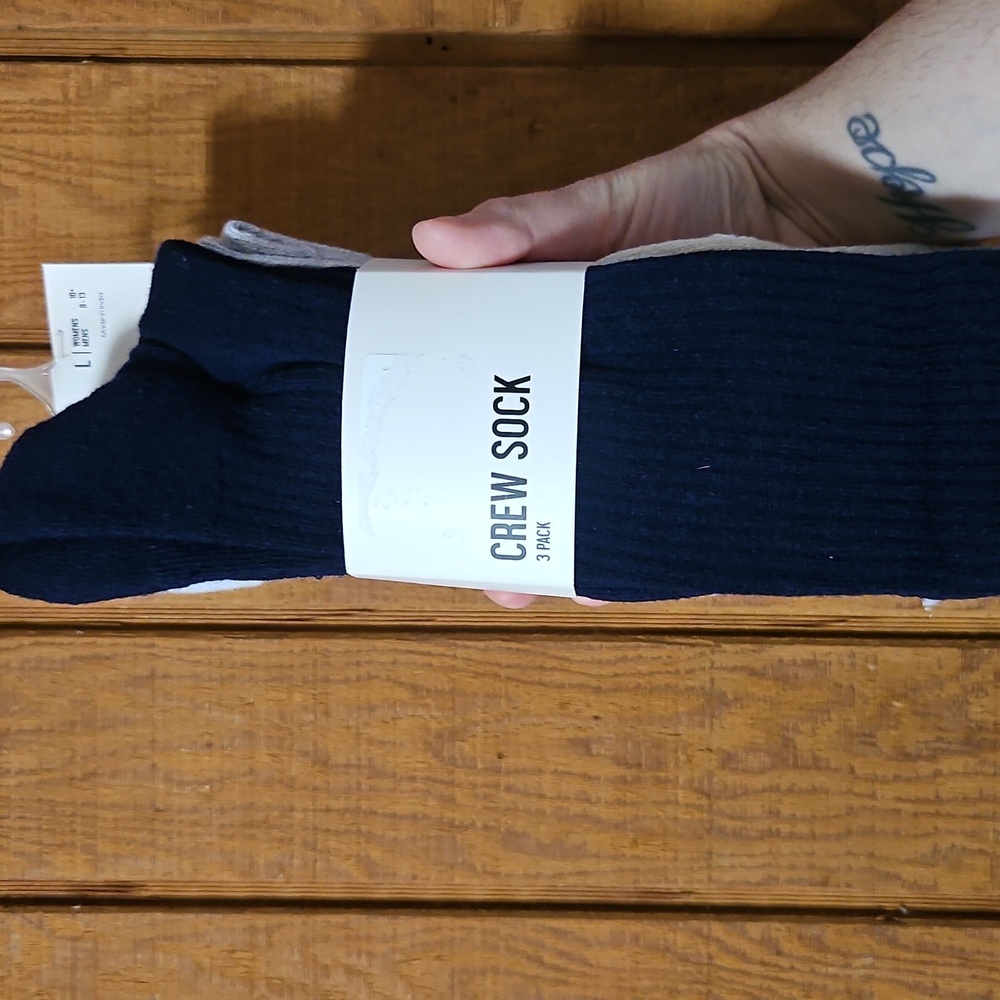 DSG Crew Lifestyle Socks: 3 Pack: NEW WITH TAGS: SIZE L